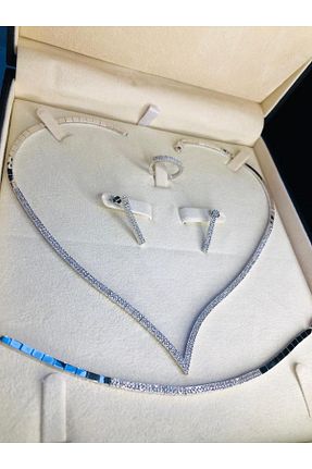 ست نقره سفید زنانه زیرکن vogutima jewelery&silver by timuçin mavili - کد 466105632