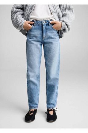 شلوار جین آبی بچه گانه رگولار MANGO Kids - کد 900531973