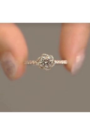 انگشتر جواهر طلائی زنانه زیرکن Armes Silver - کد 899635003