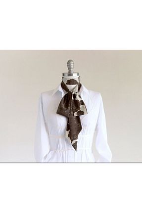 دستمال گردن قهوه ای زنانه پلی استر ElevaGlam - کد 899646032