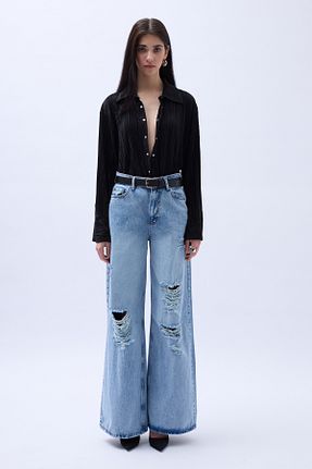 پیراهن مشکی زنانه اورسایز Black Fashion - کد 814359782