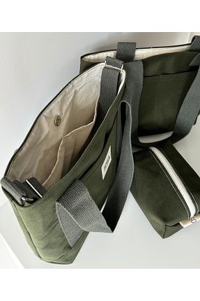کیف دوشی خاکی مردانه پنبه پلی استر Sowa Collection - کد 899654211