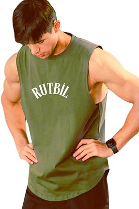 رکابی اسپرت خاکی مردانه Micro RUTBİL SPORTS - کد 899654816