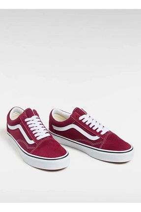 کفش اسنیکر زرشکی زنانه بند دار Vans - کد 899668221