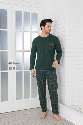 ست لباس راحتی سبز مردانه پنبه ای Sude HOMEWEAR - کد 892333805