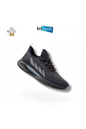 کفش اسنیکر مشکی مردانه بدون بند İriayak - کد 899691642