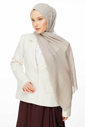 شال بژ زنانه پنبه ای VALORSCARF - کد 899703734