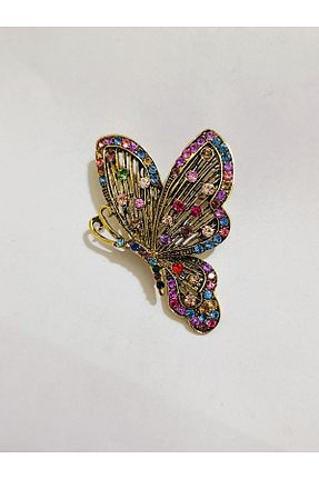 سنجاق سینه زرد زنانه فلزی ESJ - کد 899693954