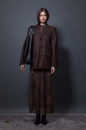 کت قهوه ای زنانه Blazer Tailors Room - کد 884487102