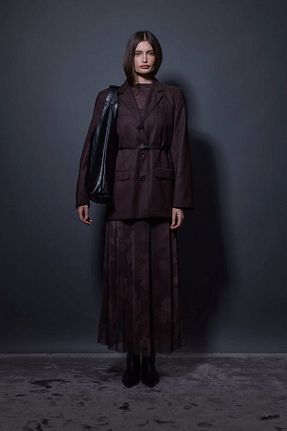 کت قهوه ای زنانه Blazer Tailors Room - کد 884487102