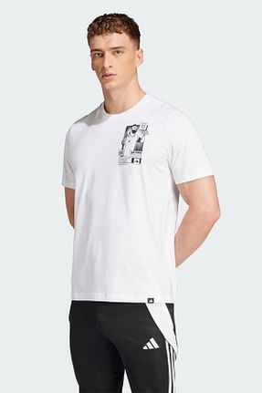 تیشرت اسپرت سفید مردانه Fitted adidas - کد 899725756