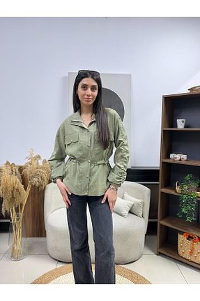 کاپشن سبز زنانه رگولار EGZOTİK ASORTİK - کد 899729924