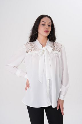 پیراهن سایز بزرگ سفید زنانه سایز بزرگ Loom Boutique - کد 899734556