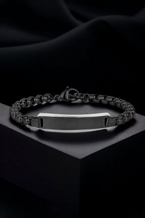 دستبند استیل (فولاد) مشکی مردانه استیل ضد زنگ Daniel Klein - کد 899730250