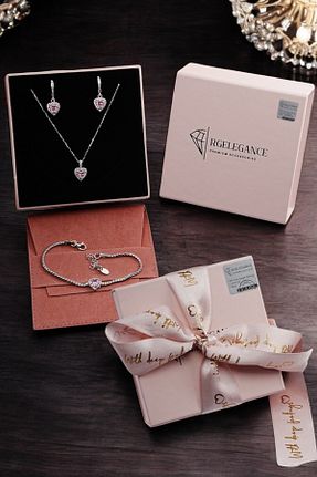 ست نقره زنانه زیرکن RGELEGANCE Premium Accessories - کد 890975755
