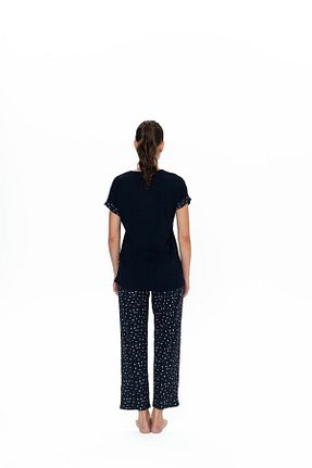 ست لباس راحتی سرمه ای زنانه چاپی U.S. Polo Assn. - کد 899759948