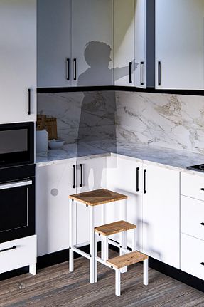 چهارپایه قهوه ای Toprak Atelier - کد 899764919