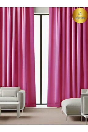 پرده زمینه صورتی پلی استر Lunoria - کد 899768483