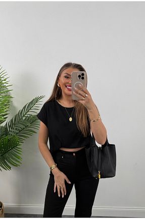 شلوار مشکی زنانه جین Afiş Butik - کد 899772960