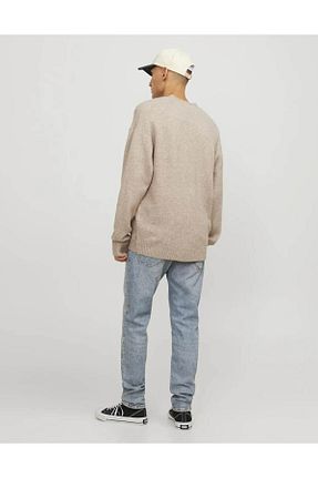 شلوار جین سرمه ای مردانه پاچه تنگ Jack & Jones - کد 820101747