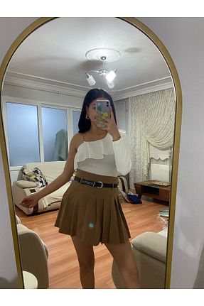شلوارک و برمودا قهوه ای زنانه رگولار AK - کد 899790089