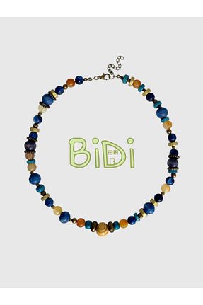 گردنبند جواهر رنگی زنانه منجق Bidi House - کد 899793623