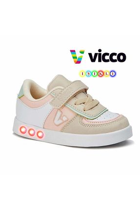 کفش اسنیکر صورتی زنانه چسبی Vicco - کد 239013968
