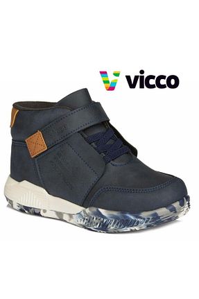 بوت / نیم بوت سرمه ای بچه گانه چرم مصنوعی Vicco - کد 31623404