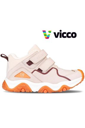 بوت / نیم بوت بژ بچه گانه چرم مصنوعی Vicco - کد 760211221