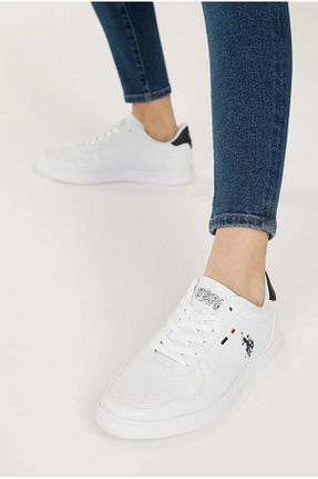 کفش اسنیکر سفید زنانه بند دار U.S. Polo Assn. - کد 679909209