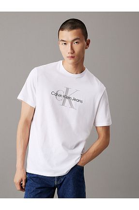تیشرت سفید مردانه رگولار Calvin Klein - کد 856341427