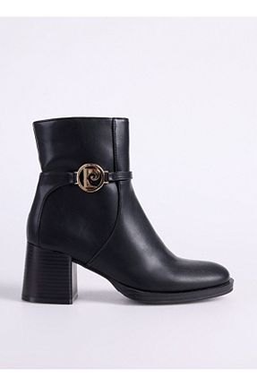 بوت / نیم بوت مشکی زنانه چرم مصنوعی Pierre Cardin - کد 900656757