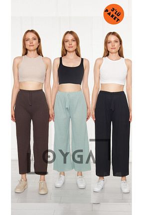 پائین تنه راحتی قهوه ای زنانه مخلوط پلی استر Oyga - کد 740116421