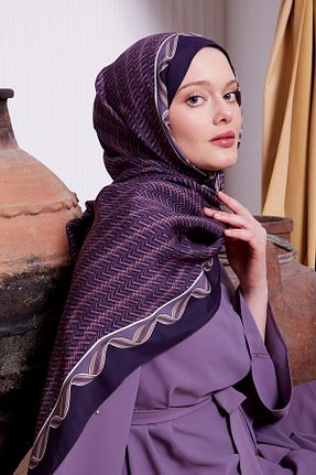شال بنفش زنانه ویسکون Levidor - کد 899810303