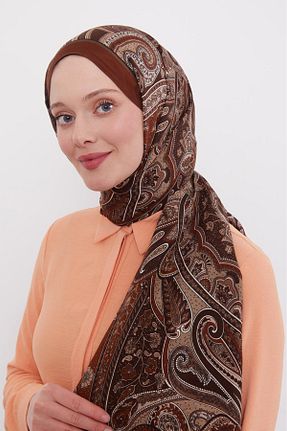 شال قهوه ای زنانه ویسکون Levidor - کد 899810280