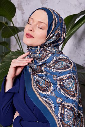 شال آبی زنانه ویسکون Levidor - کد 899810257