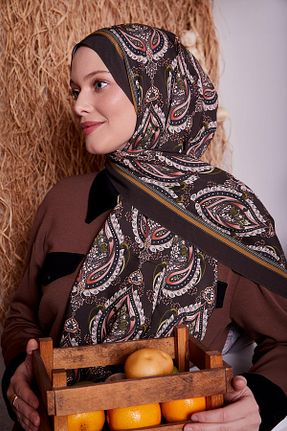 شال قهوه ای زنانه ویسکون Levidor - کد 899810258