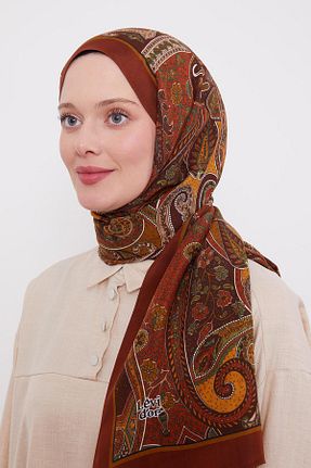 شال نارنجی زنانه ویسکون Levidor - کد 899810252