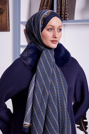 شال سرمه ای زنانه ویسکون Levidor - کد 899810249