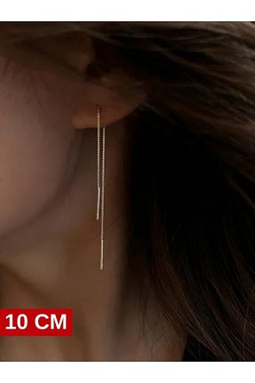 گوشواره نقره سفید زنانه 925 عیار bymissmücevherat - کد 900570360