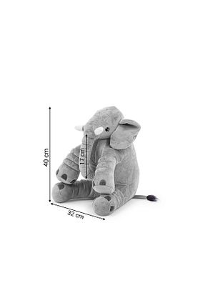 اسباب بازی مخملی طوسی 45 cm Wellgro - کد 899823357