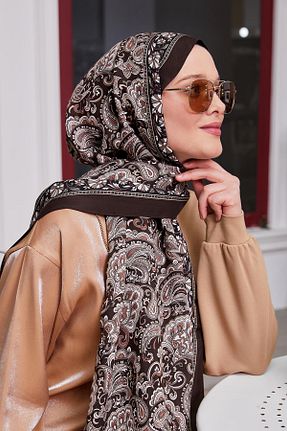 شال قهوه ای زنانه ویسکون Levidor - کد 899823835