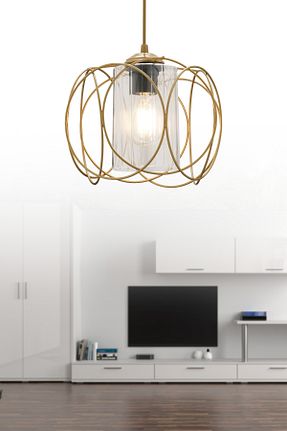 لوستر زرد فلزی Trend Kitchen - کد 899832140