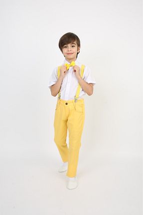 ست بالاتنه و پائین تنه زرد بچه گانه پنبه ای Dıgıl Kids - کد 900759681