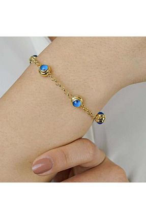 دستبند نقره زرد زنانه 925 عیار Münteha silver - کد 899832856