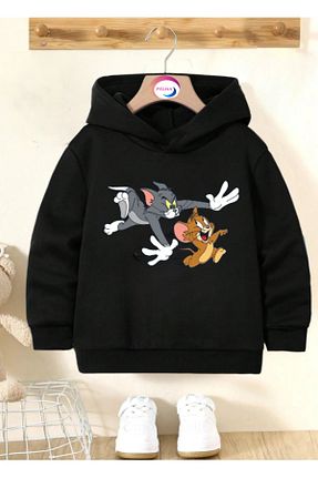 سوئیشرت مشکی بچه گانه چاپی Pelna - کد 900772106