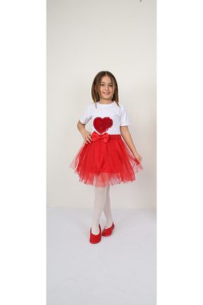 ست بالاتنه و پائین تنه قرمز بچه گانه بافت Genel Markalar - کد 899851730