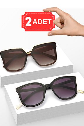 عینک آفتابی قهوه ای زنانه UV400 Zzla - کد 123758119