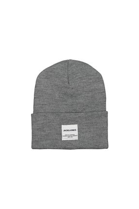 کلاه پشمی طوسی مردانه اکریلیک Jack & Jones - کد 335020638