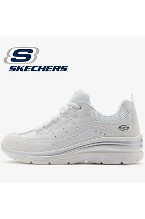 کفش کژوال سفید زنانه پارچه ای Skechers - کد 829728419